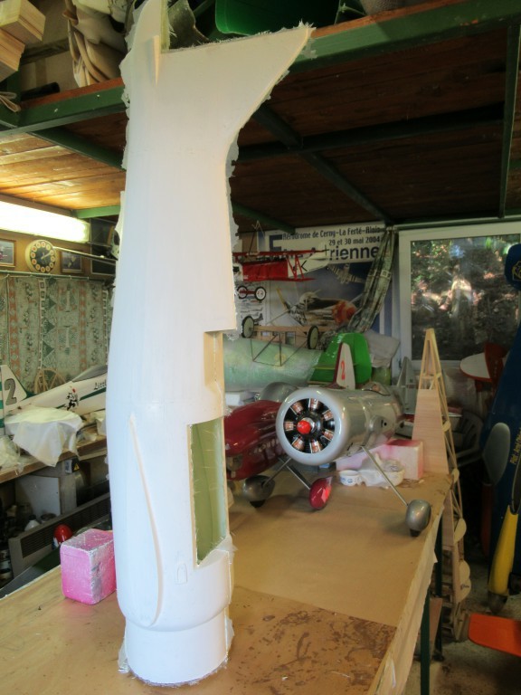 Fuselage brut sorti du moule 