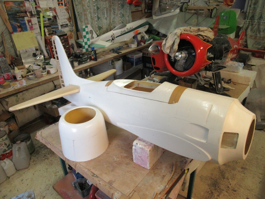 Vue d'ensemble du fuselage en fibre epoxy