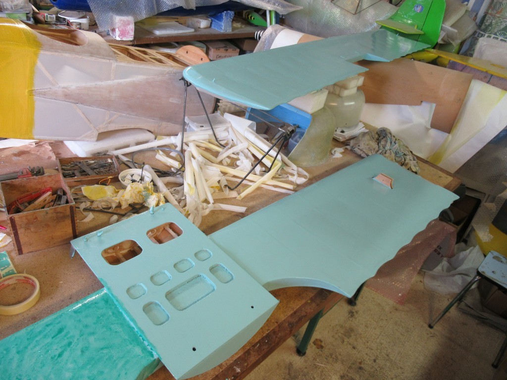 Teinte de base avant la réalisation du camouflage de l'intrados