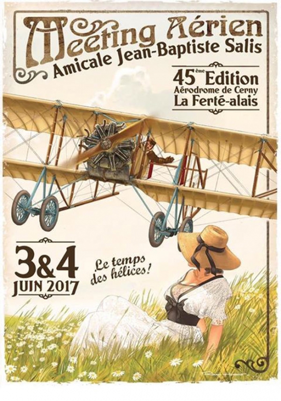 Affiche Meeting Aerien 2017 -  Cerny-la-ferte-alais (91)