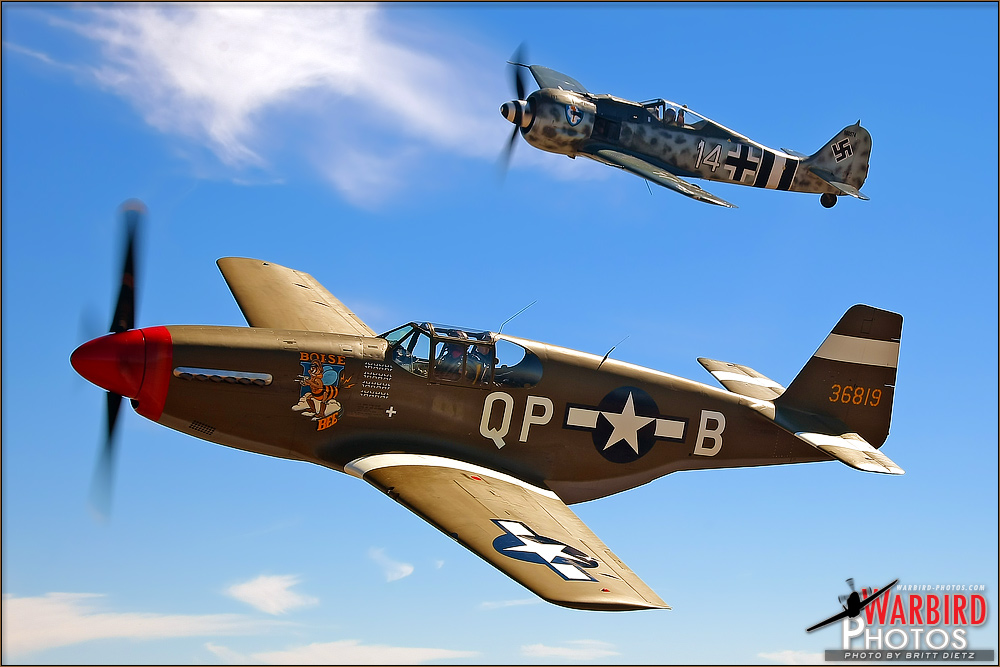P-51C_Mustang - FW-190_A8-N