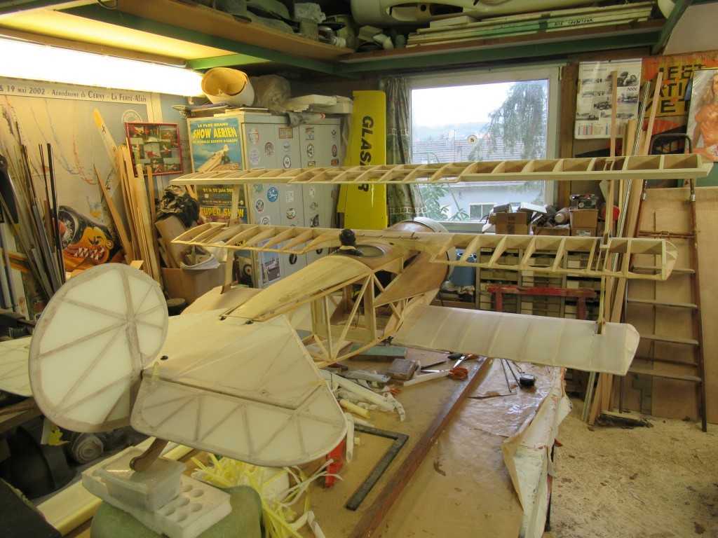 Montage à blanc des trois ailes