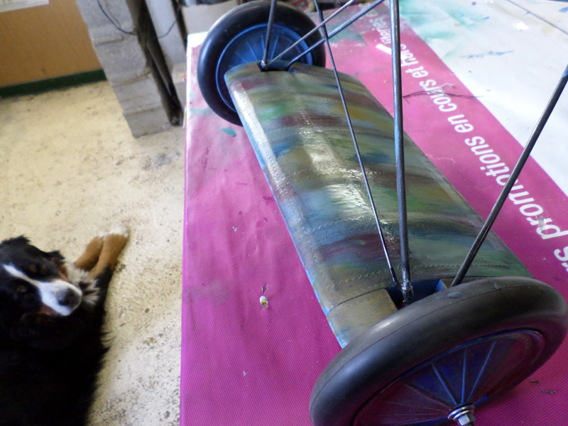 Plan Fixe du Train peint  